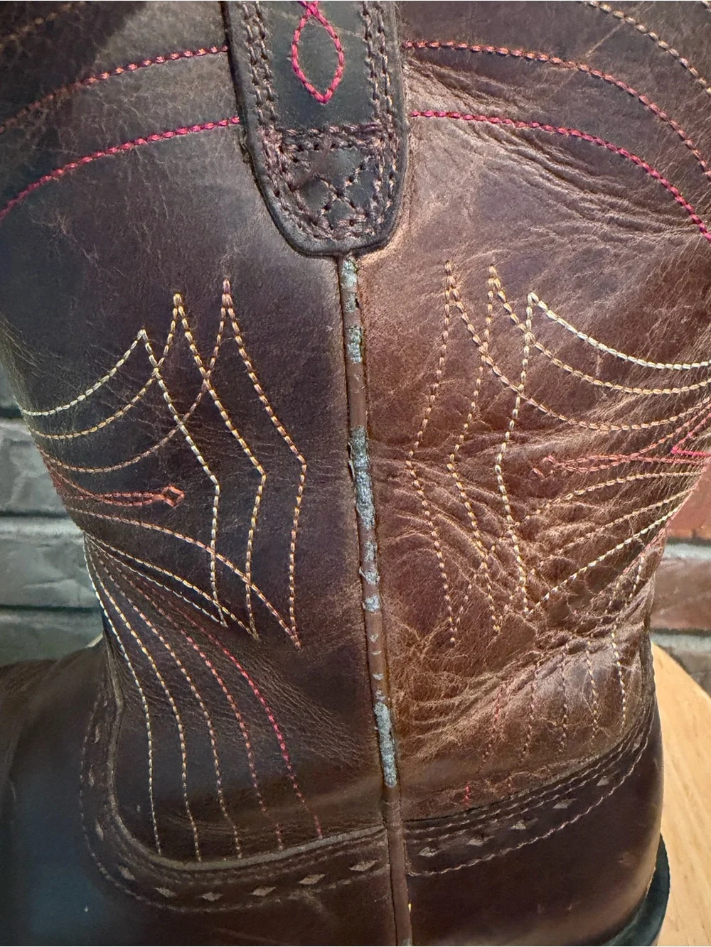 Ariat Men’s Western Square Toe Dark Brown Boots Size 8.5D